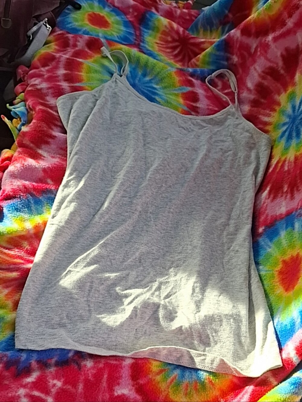 Time and Tru Gray Camisole Tank Top in Large